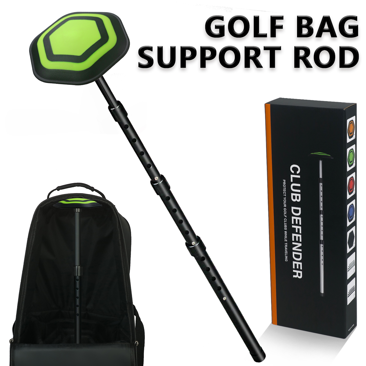 Golf Scorecard Holder - Golf 4-section bag stand aluminum tube