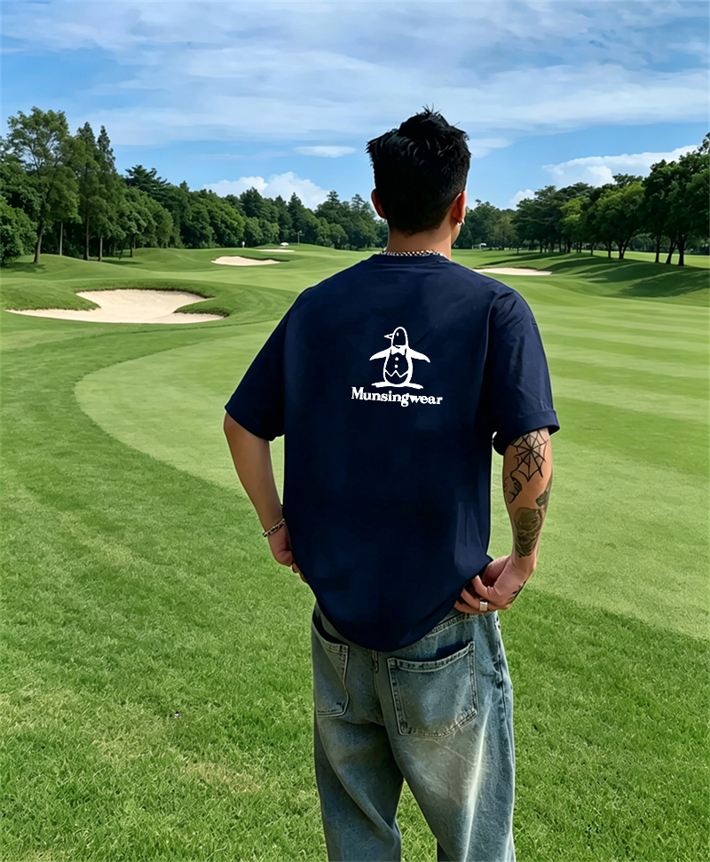 Men's Golf T-Shirt Short Sleev - Golf Equipment Logo avaliação e preço
