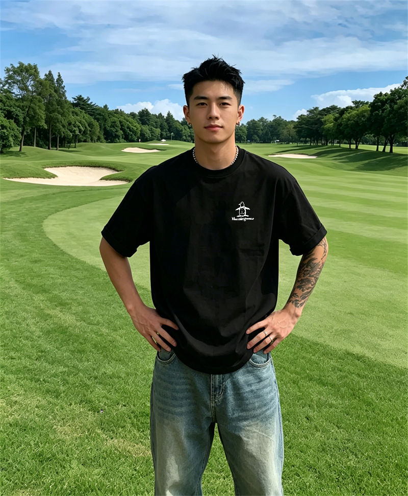 Men's Golf T-Shirt Short Sleev - Golf Equipment Logo avaliação e preço