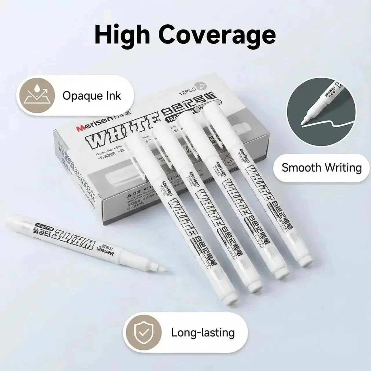 1-5pcsWaterproof White Marker  - Tee Height Marker avaliação e preço