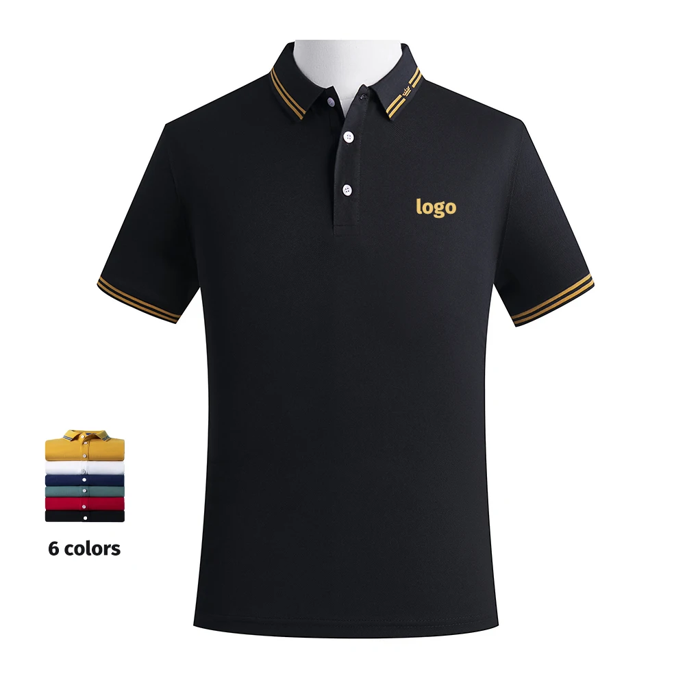 Men Polo T-shirt Logo Customiz - Golf Equipment Logo avaliação e preço