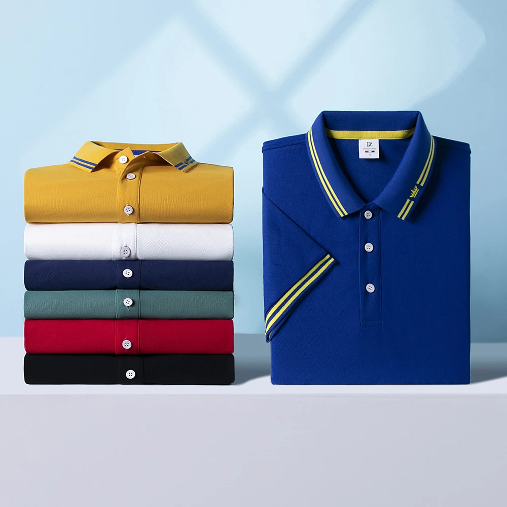 Men Polo T-shirt Logo Customiz - Golf Equipment Logo avaliação e preço