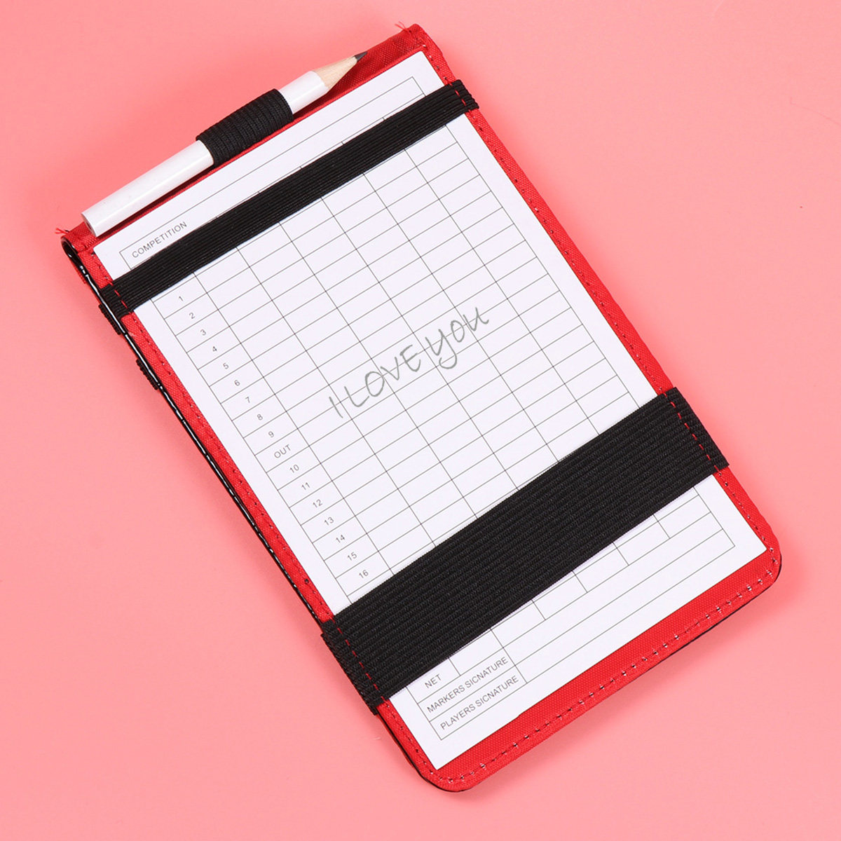 Black PU Scorecard Holder Golf - Golf Scorecard Holder avaliação e preço