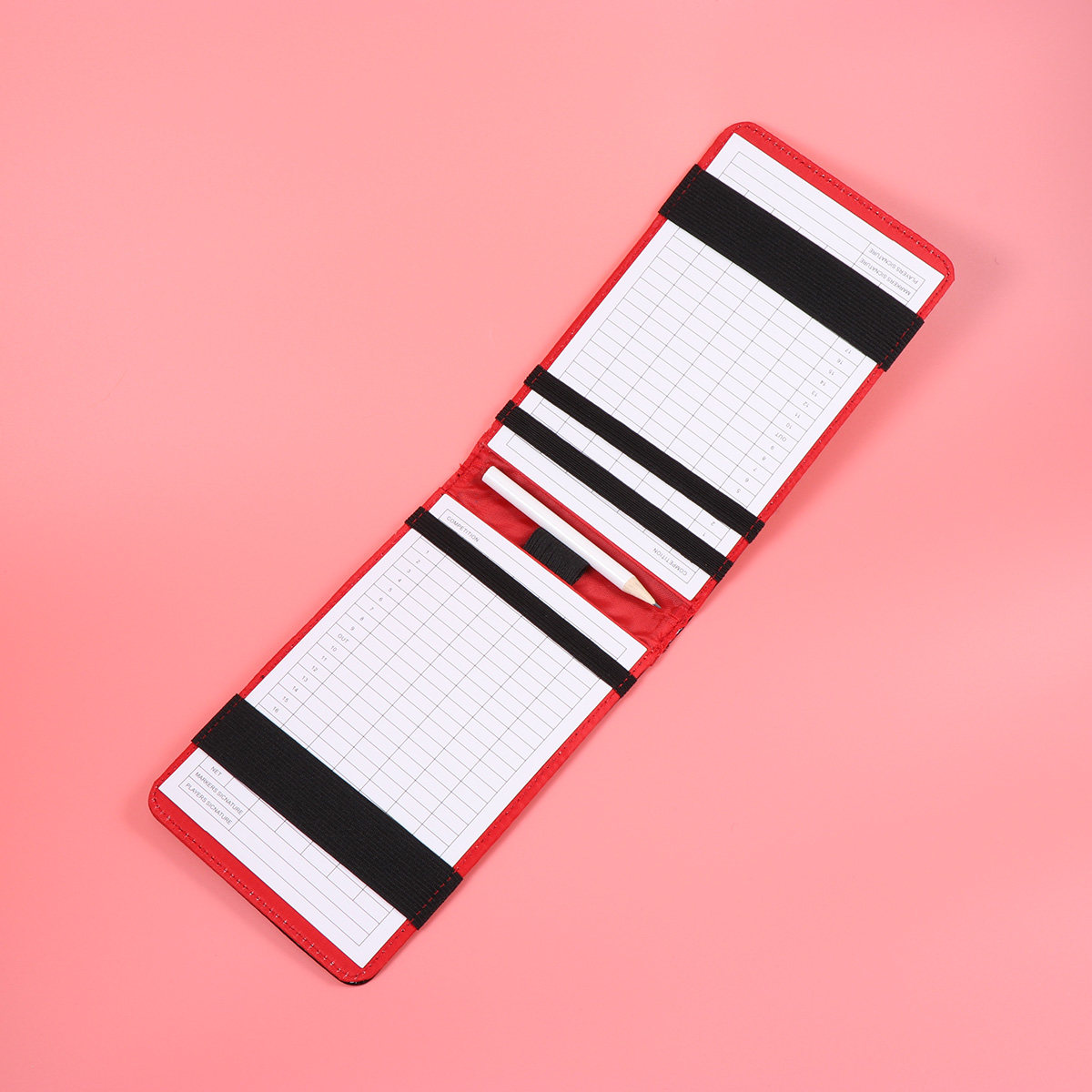 Black PU Scorecard Holder Golf - Golf Scorecard Holder avaliação e preço