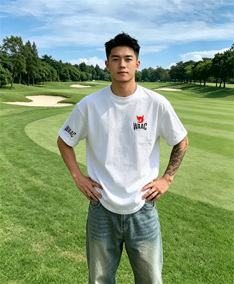 Men's Black Golf T-shirt Short - Golf Equipment Logo avaliação e preço