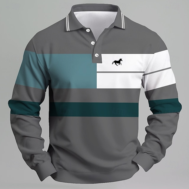 Men's Striped Printed Unicorn  - Golf Equipment Logo avaliação e preço