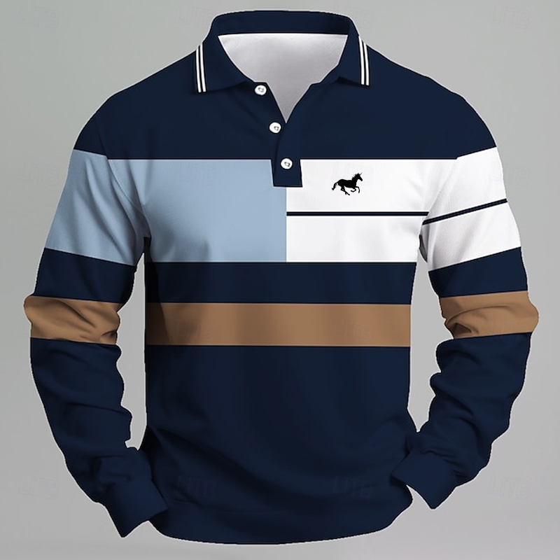 Men's Striped Printed Unicorn  - Golf Equipment Logo avaliação e preço