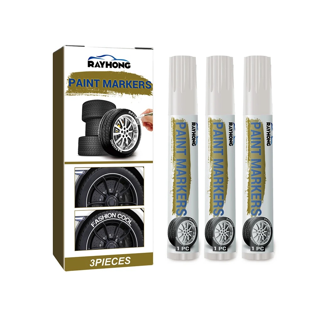 3 White Tire Paint Markers Wat - Tee Height Marker avaliação e preço