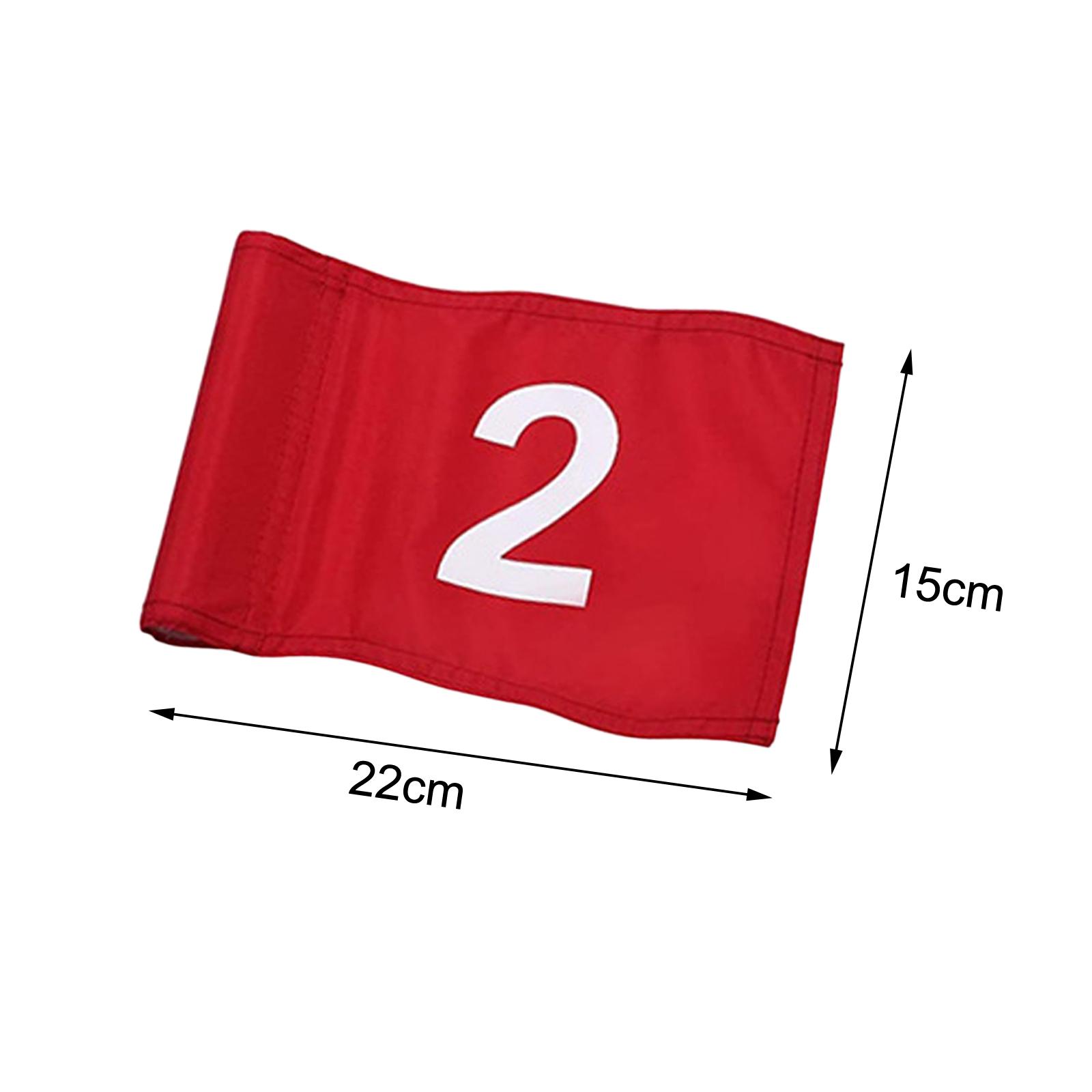 Large Numbered Nylon Golf Flag - Golf Equipment Youtube avaliação e preço